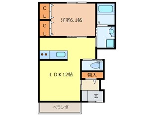 スミールＢの物件間取画像